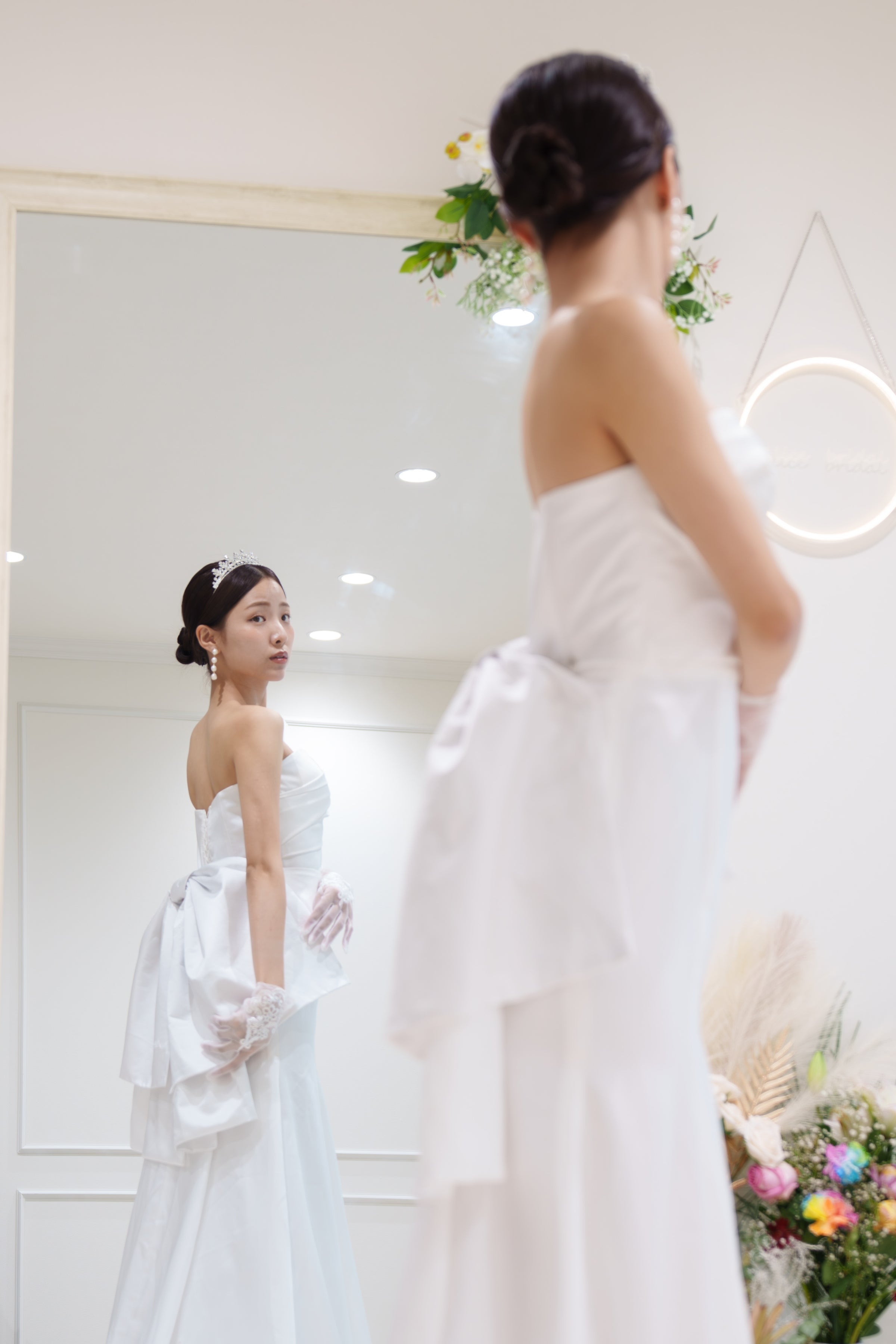 サテン　ウェディングドレスCinderella&Co（一式とたくさんおまけ付き） サテン ウェディングドレス Cinderella&co（一式おまけ付） サテン