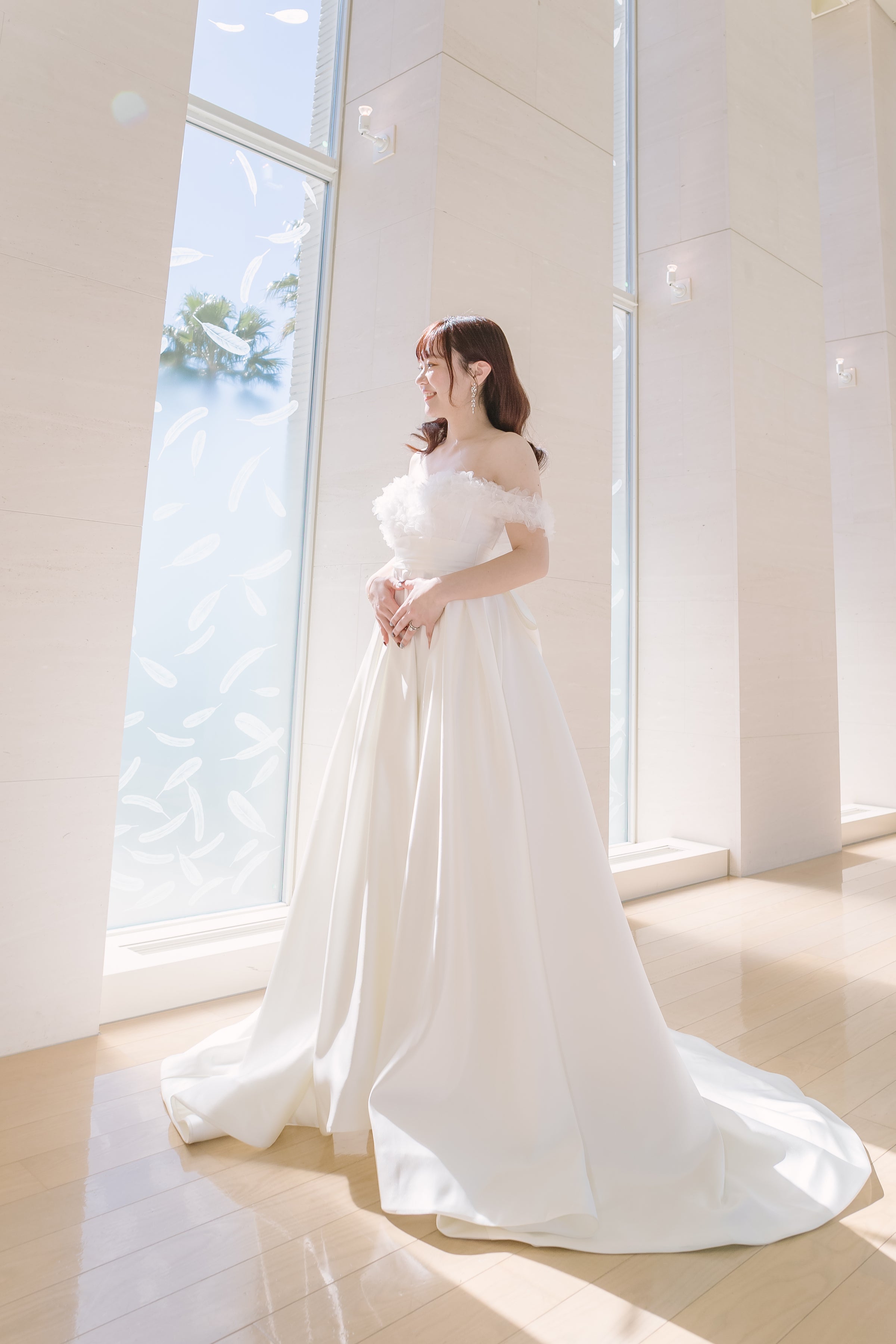 CO103 オフショルダー サテン | Alice Bridal