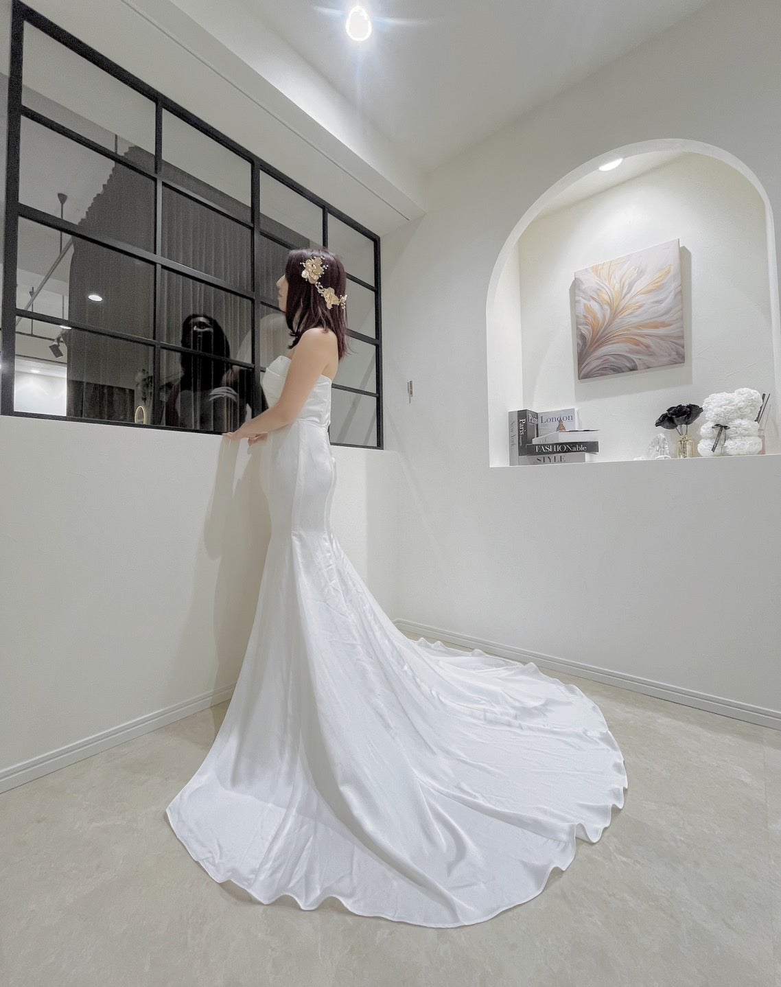 ラトリエマリアージュ高級ウエディングドレス7号Sサイズマーメイドライン ラトリエマリアージュ高級ウエディングドレス7号Sサイズ